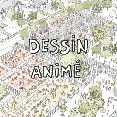 dessin animé pour l&rsquo;agence Nomade architecture